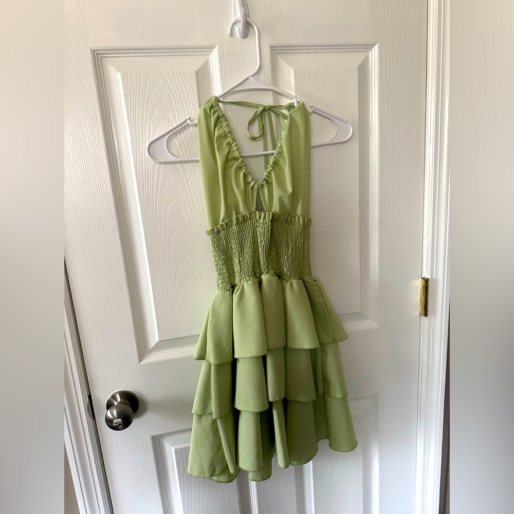 Green beach dress